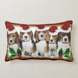 Almohada del lumbar de los perritos del beagle del