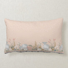 Almohada del Lumbar del cordero del melocotón del