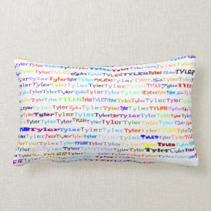 Almohada del Lumbar del diseño II del texto de