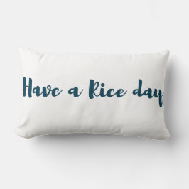 Almohada del lumbar del lago rice del amor