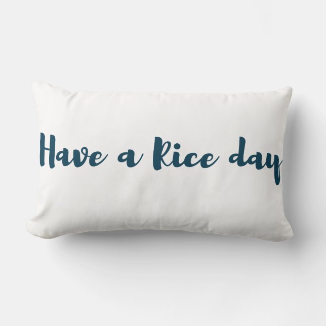 Almohada del lumbar del lago rice del amor (Anverso)