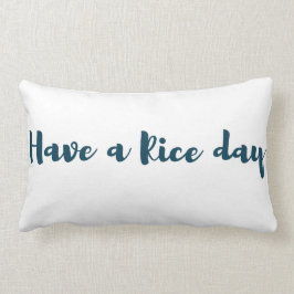 Almohada del lumbar del lago rice del amor