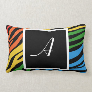 Almohada del Lumbar del monograma de la mezcla del