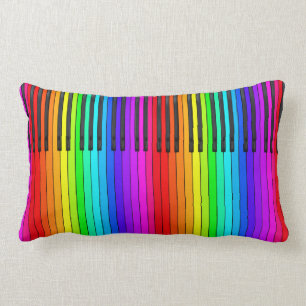 Almohada del Lumbar del teclado de piano del arco