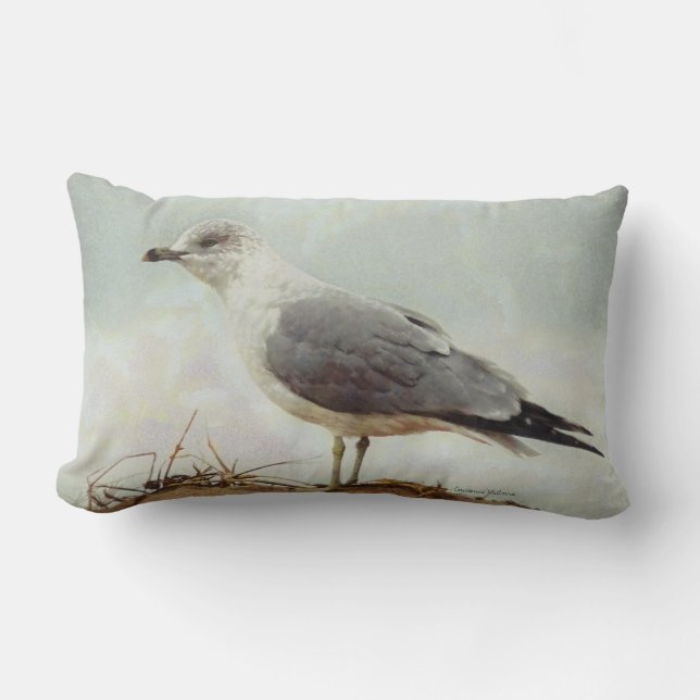 Almohada del Lumbar del tiro del pájaro de la (Anverso)