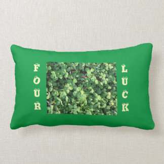 almohada del lumbar del trébol de la Cuatro-hoja