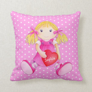 Almohada del lunar de la flor del nombre del carro