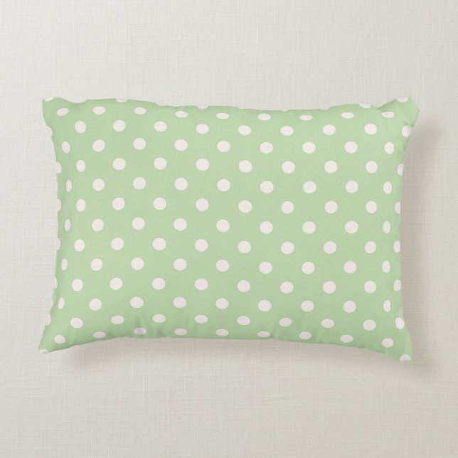 Almohada del lunar de la verde menta (Reverso)