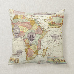 Almohada del mapa de Steampunk