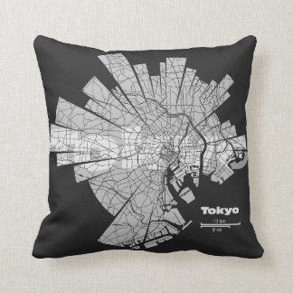 Almohada del mapa de Tokio