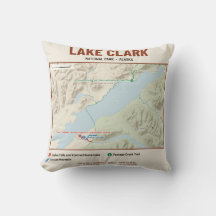 Almohada del mapa del sendero del Parque Nacional