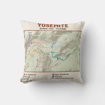 Almohada del mapa del sendero del Parque Nacional