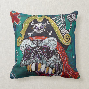 Almohada del mapa del tesoro del pirata