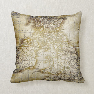 Almohada del mapa del vintage