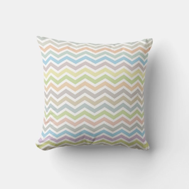 Almohada del modelo de Chevron - colores en (Anverso)