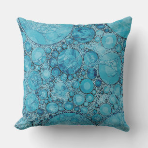 Almohada del modelo de la burbuja del azul cerúleo