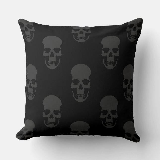 Almohada del modelo del cráneo de la roca y del (Anverso)
