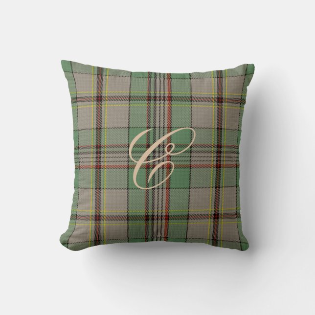 Almohada del monograma del tartán de Craig (Anverso)