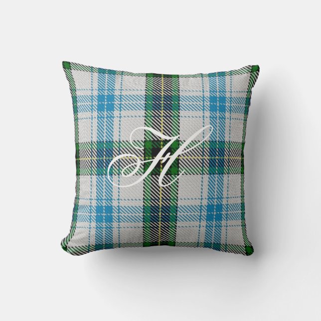 Almohada del monograma del tartán de Henderson (Anverso)