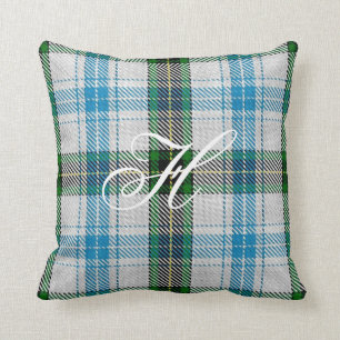 Almohada del monograma del tartán de Henderson