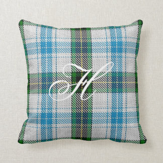 Almohada del monograma del tartán de Henderson
