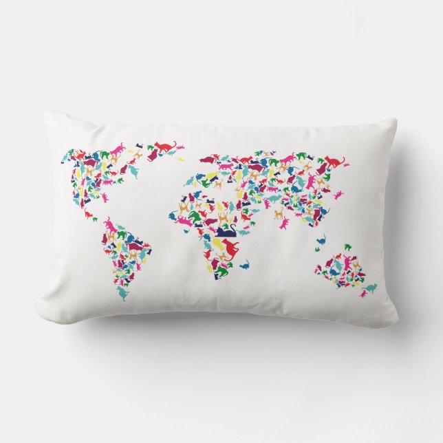 almohada del mundo de los gatos (Anverso)