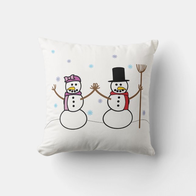 Almohada del muñeco de nieve (Anverso)
