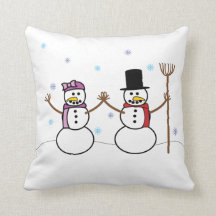 Almohada del muñeco de nieve