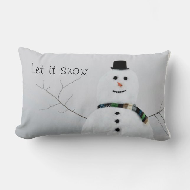 Almohada del muñeco de nieve (Anverso)