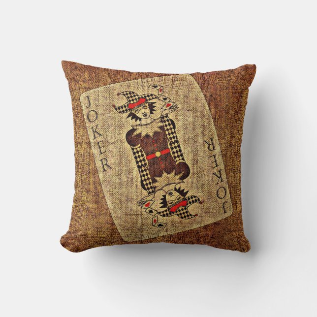 Almohada del naipe del comodín de Brown (Anverso)