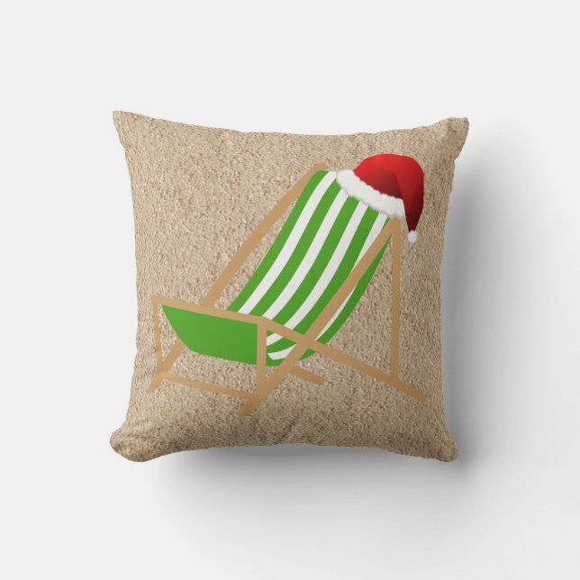 Almohada del navidad de la silla de playa (Anverso)