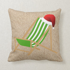Almohada del navidad de la silla de playa