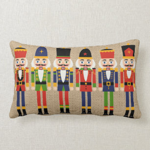 Almohada del navidad del cascanueces en la falsa