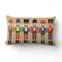 Almohada del navidad del cascanueces en la falsa