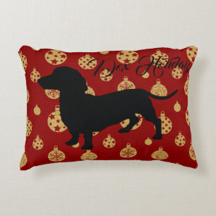 Almohada del navidad del Dachshund