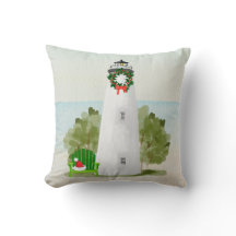 Almohada del navidad del faro