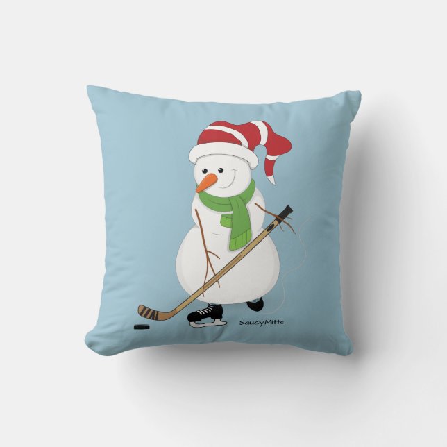 Almohada del navidad del muñeco de nieve del (Anverso)