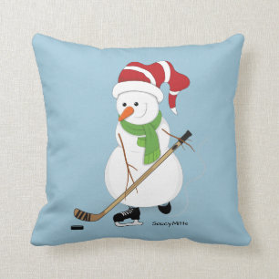 Almohada del navidad del muñeco de nieve del