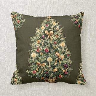 Almohada del navidad (verde oscuro)