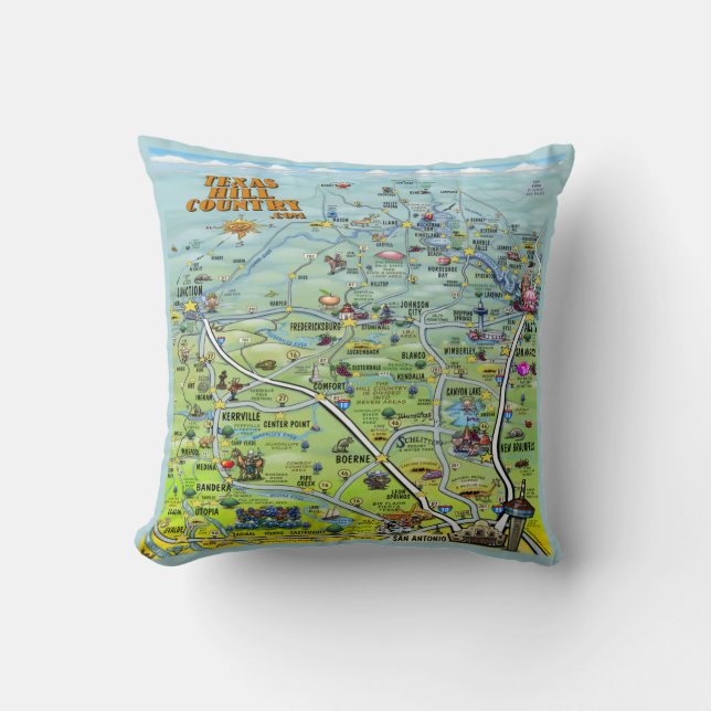 Almohada del país de la colina de Tejas (Anverso)