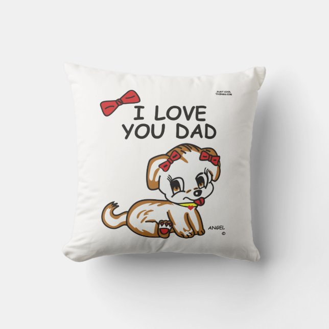 Almohada del papá del ángel te amo (Anverso)
