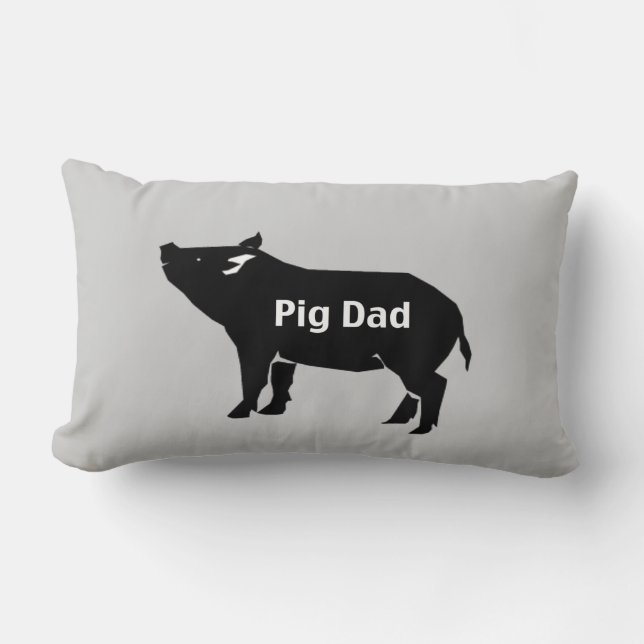 Almohada del papá del cerdo (Anverso)