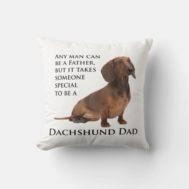 Almohada del papá del Dachshund (Anverso)