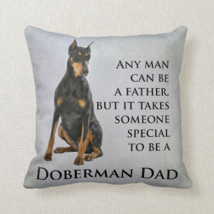 Almohada del papá del Doberman