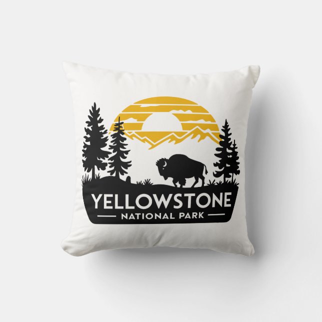 almohada del Parque Nacional Yellowstone (Anverso)
