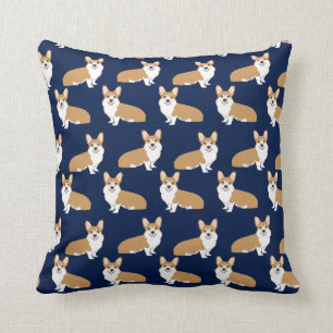 almohada del patrón Corgi - almohada de corgi lin