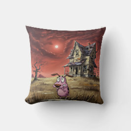 Almohada del perro cobarde valiente
