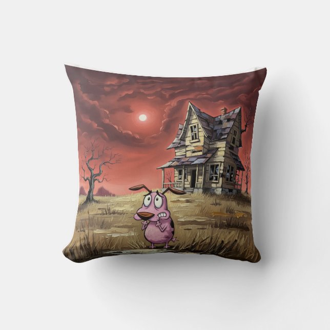 Almohada del perro cobarde valiente (Anverso)