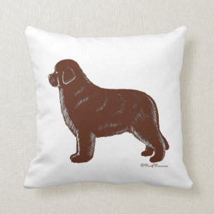 Almohada del perro de Brown Terranova