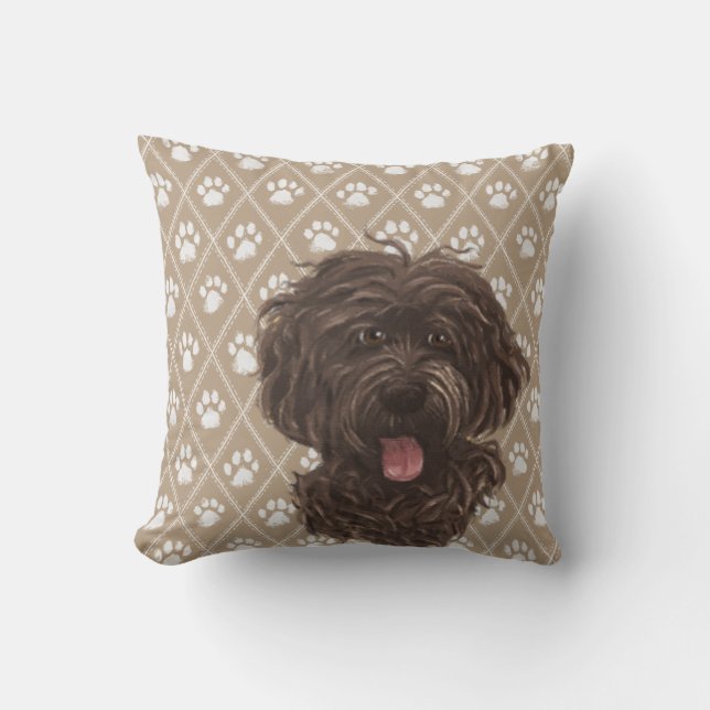 Almohada del perro de Labradoodle/amor de (Anverso)